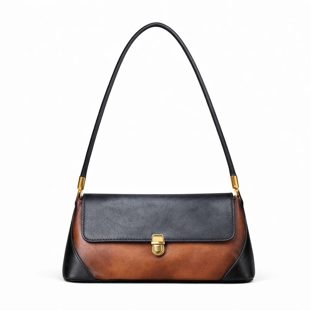 Capri Vintage – mala almofada em pele genuína, vista geral