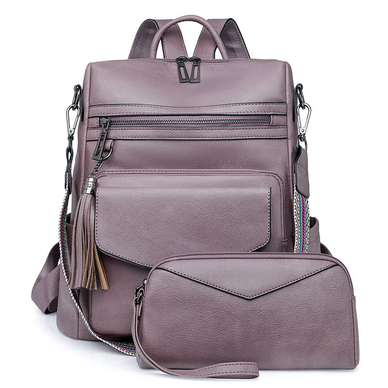 "Duo Fringe" Backpack – Style & Versatility for Travel and Everyday