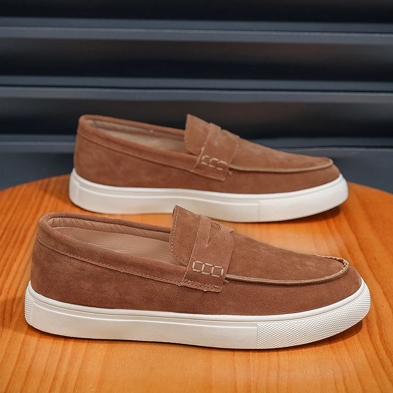 Alberto - Mocassins Casuais em Camurça