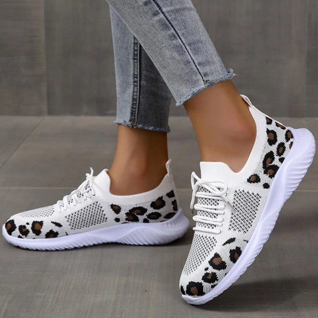 Women's Semi-Orthopedic Leopard Sneakers