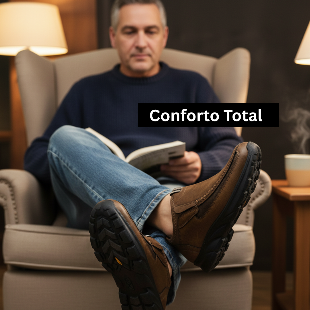 Sapato Ortopédico Masculino Confortável - Winston