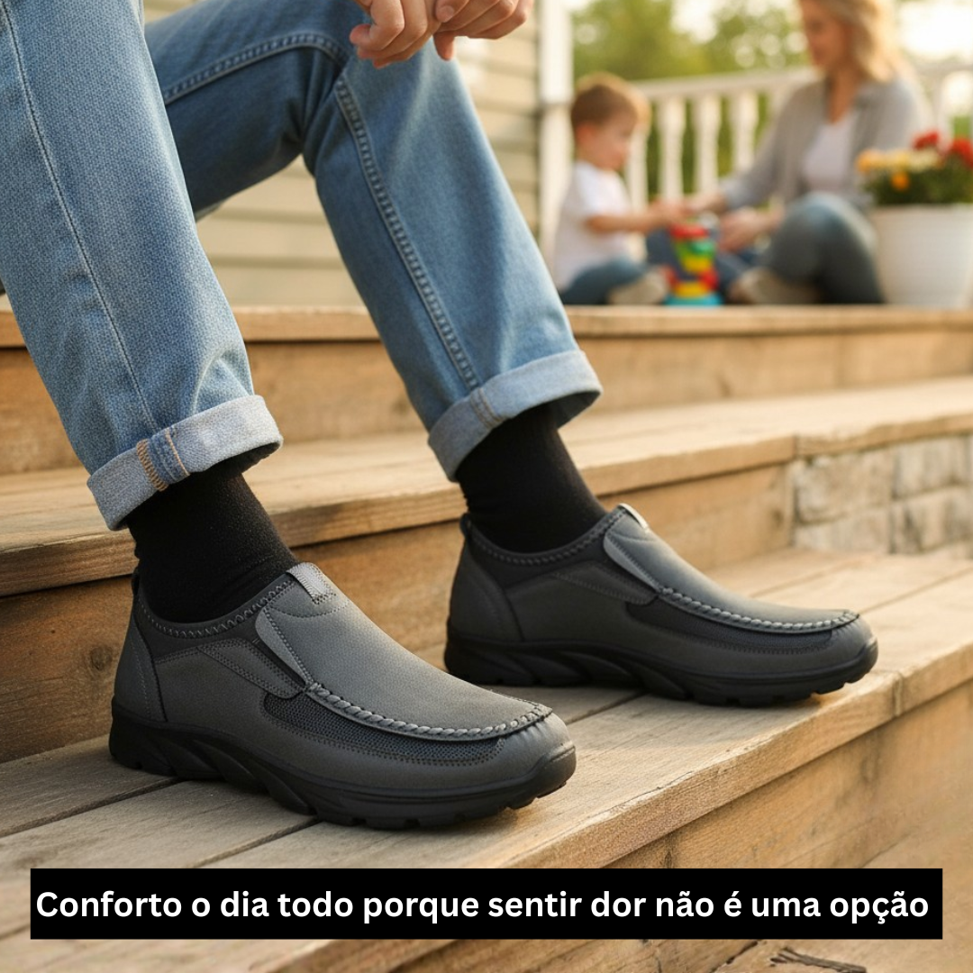 Sapato Ortopédico Masculino Confortável - Winston