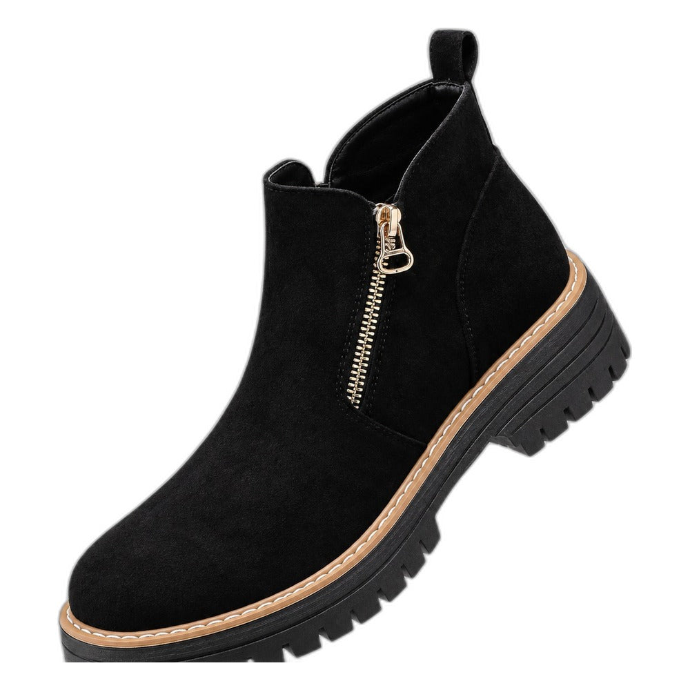 Fiolena – Bota Martin de estilo robusto em sintético