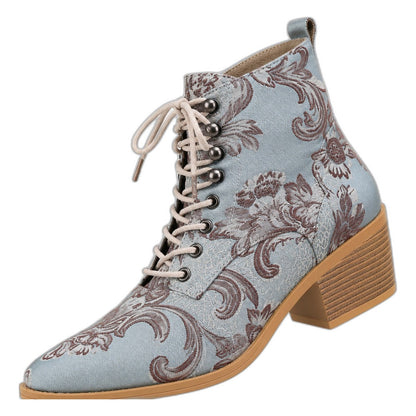 Fiojade – Bota Martin de estilo robusto em sintético