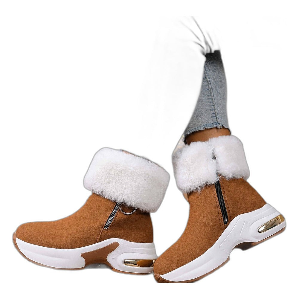 Fioyara – Bota de neve acolchoada em sintético