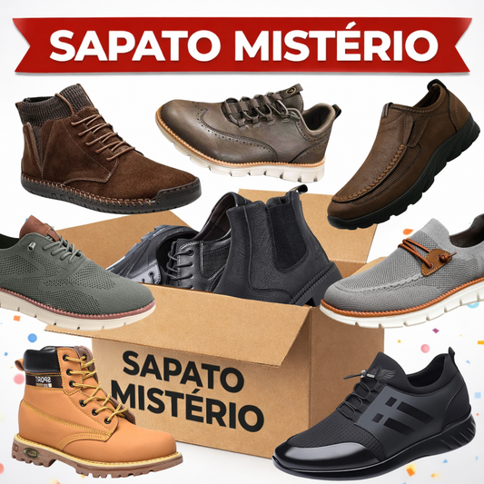 Sapato Misterio - Mistery Box ( Caixa Surpresa ) Coleção Homem