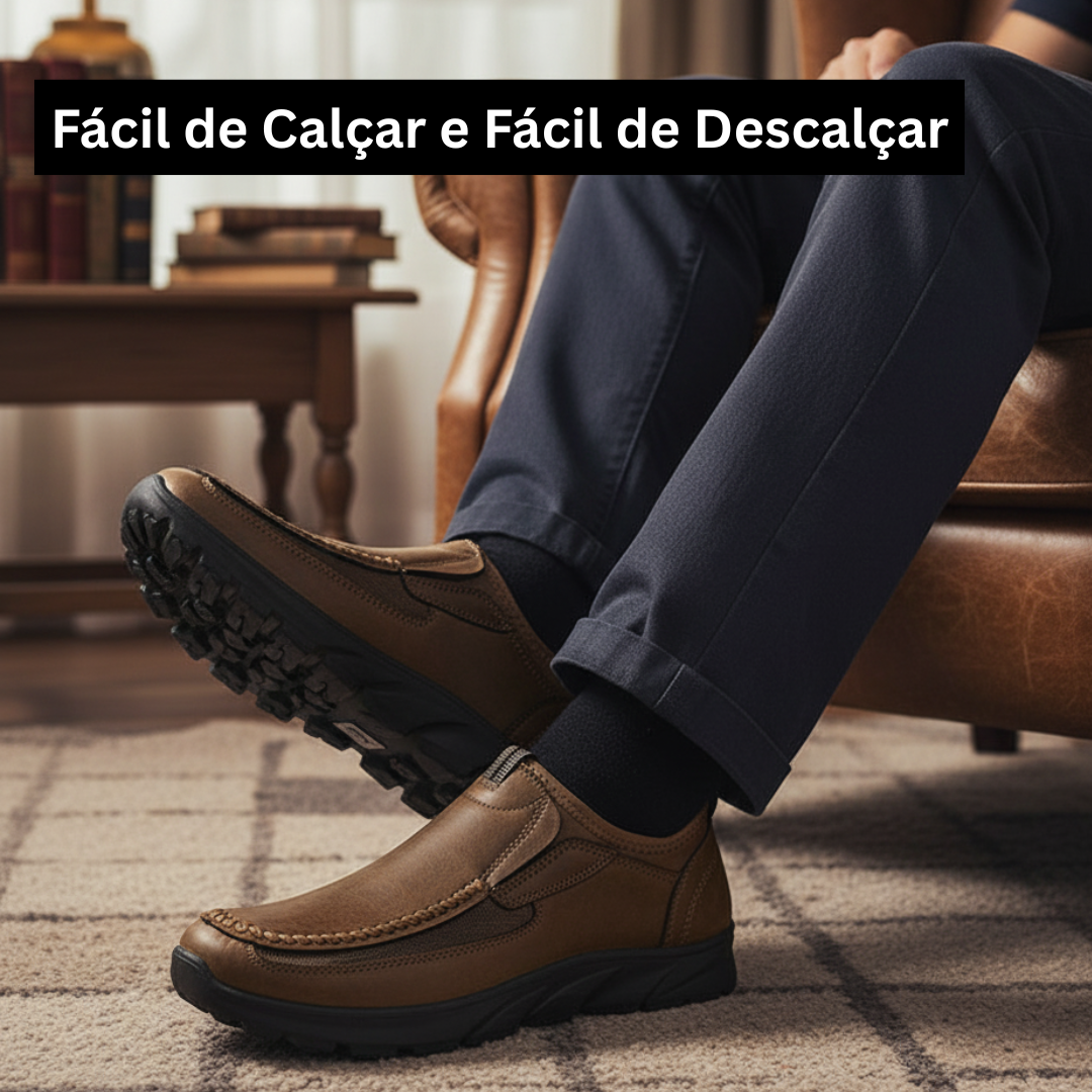 Sapato Ortopédico Masculino Confortável - Winston