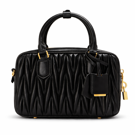 Aria Matelassé Mini – Bolsa em Couro Genuíno