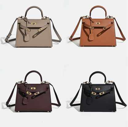 Grace Classique – Bolsa em Couro Genuíno Estilo Epsom