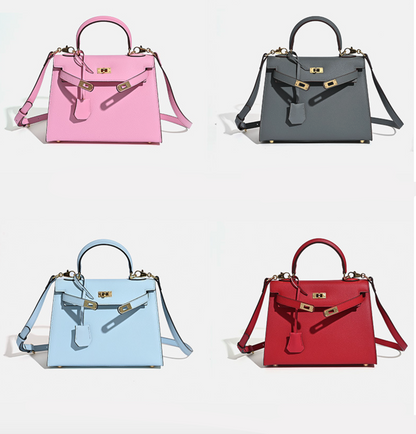 Grace Classique – Bolsa em Couro Genuíno Estilo Epsom