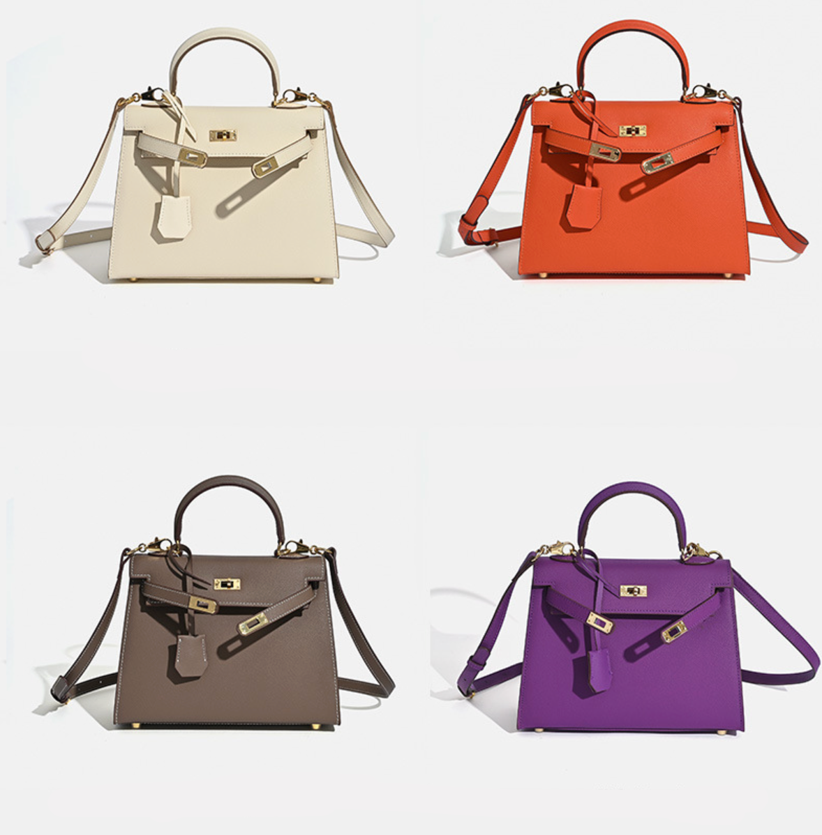 Grace Classique – Bolsa em Couro Genuíno Estilo Epsom