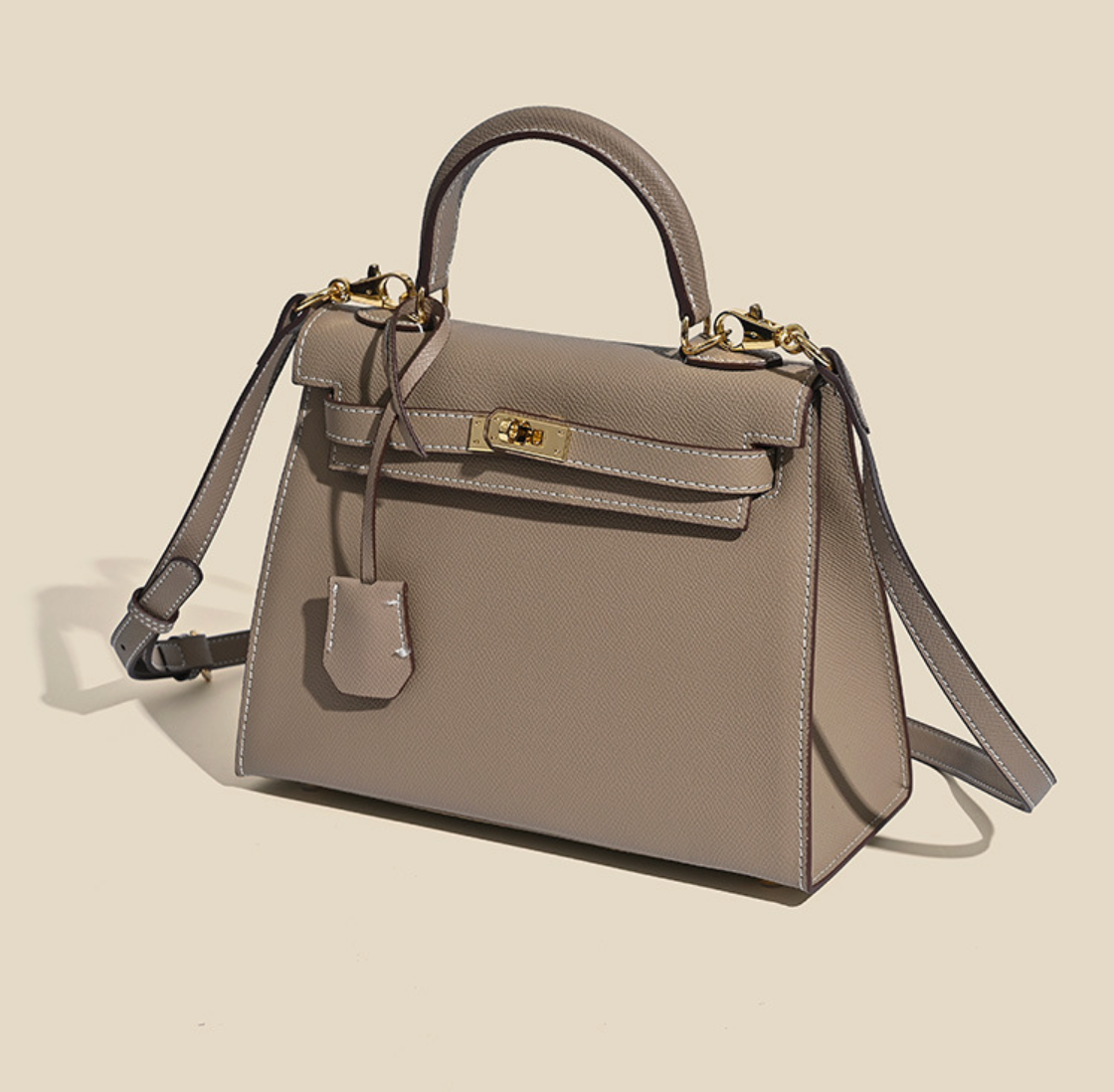 Grace Classique – Bolsa em Couro Genuíno Estilo Epsom