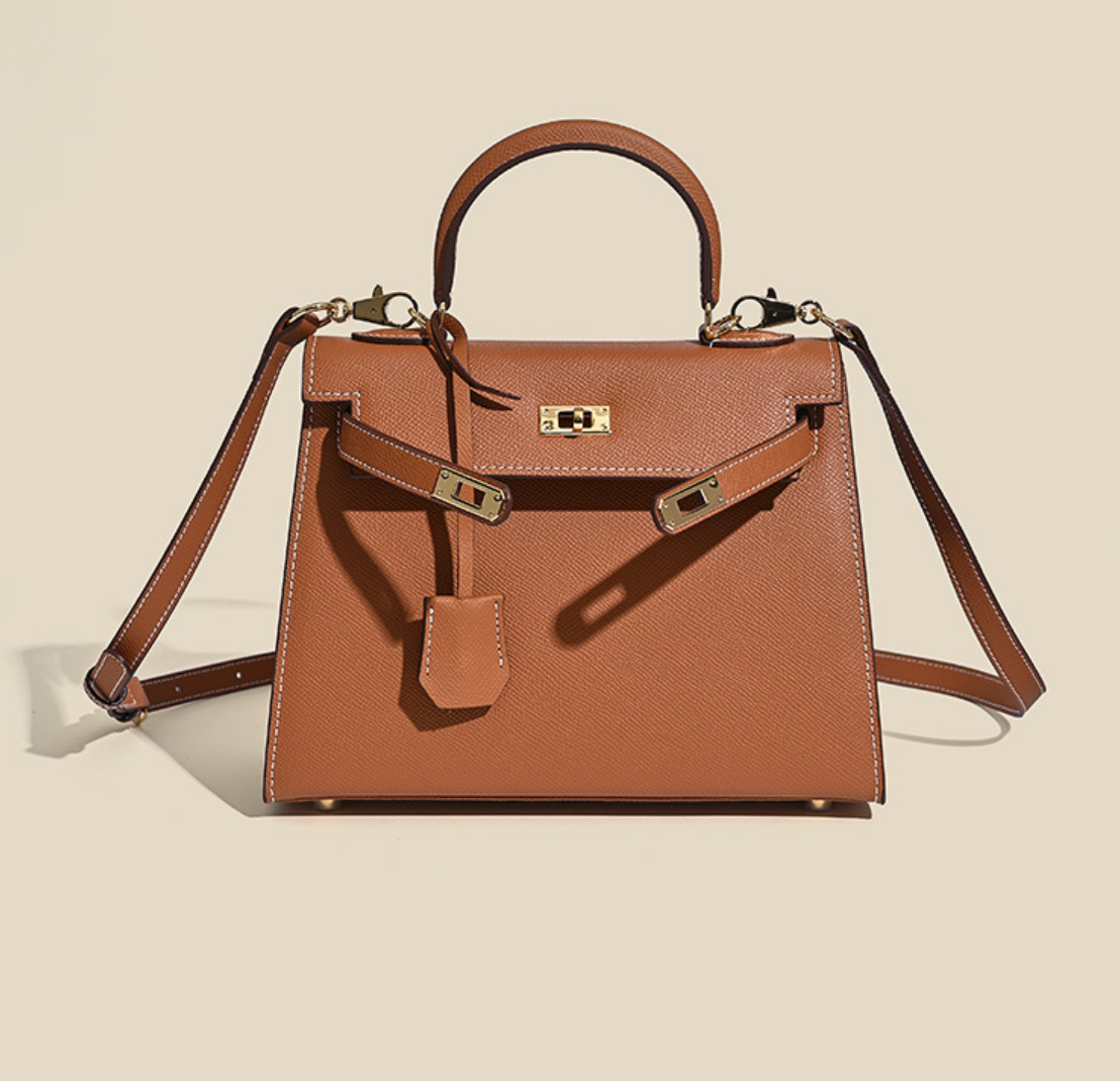 Grace Classique – Bolsa em Couro Genuíno Estilo Epsom