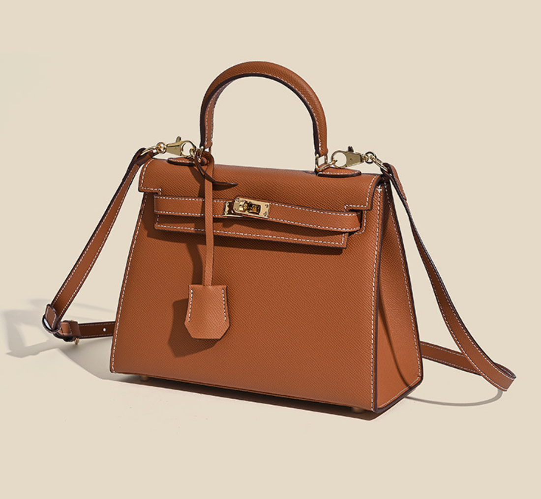 Grace Classique – Bolsa em Couro Genuíno Estilo Epsom