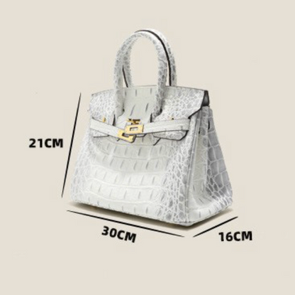 Jane Croco Himalaya – Bolsa 30 cm em Couro Genuíno