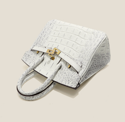 Jane Croco Himalaya – Bolsa 30 cm em Couro Genuíno