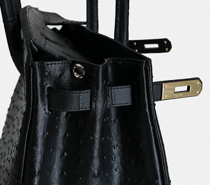 Jane Ostrich 30 – Bolsa em Couro com Textura Avestruz