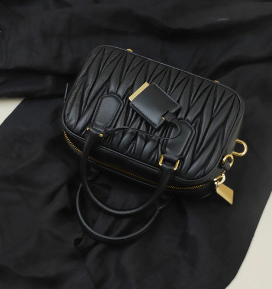 Aria Matelassé Mini – Genuine Leather Bag