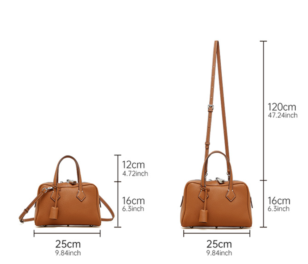 Victoria – Bolsa em Couro Genuíno Pebbled