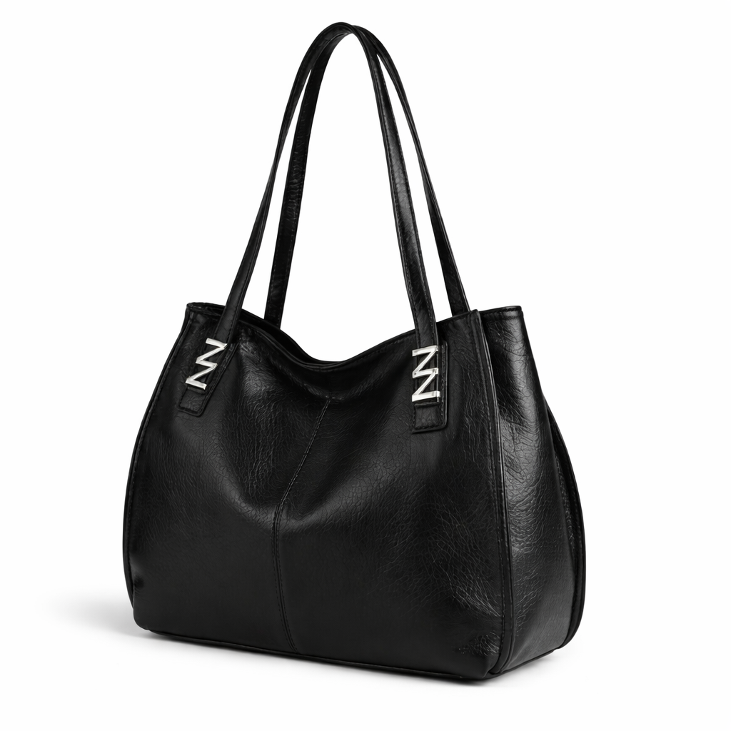 Bolsa Feminina Grande de Couro PU Macio Luxo Elegante