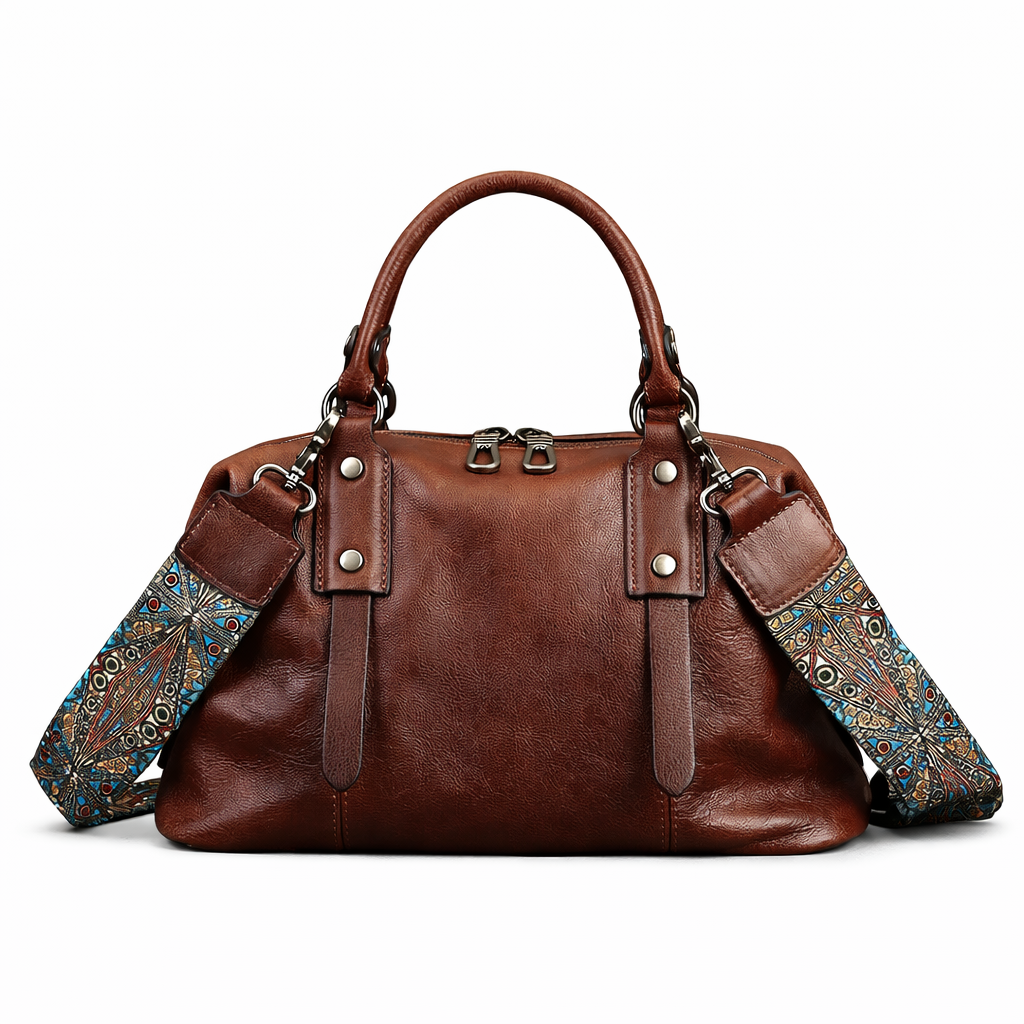 Mala Bianca Vintage – Em Couro Genuíno Premium