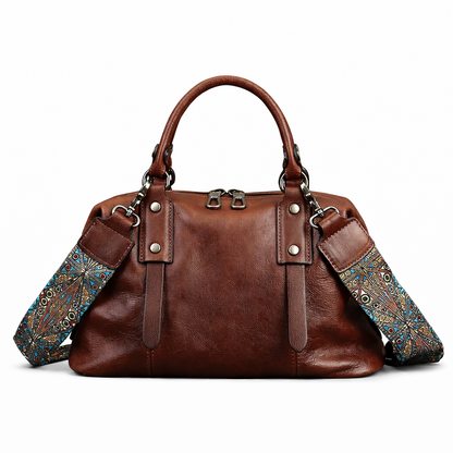 Mala Bianca Vintage – Em Couro Genuíno Premium