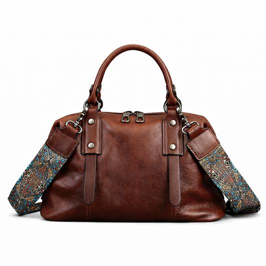 Mala Bianca Vintage – Em Couro Genuíno Premium