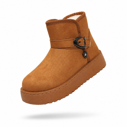 Women's Snow Boots 2026 New Four Seasons Waterproof Short Tube Winter Wear Plus Velvet Four Seasons Slip-on Warm Cotton Shoes for Women
