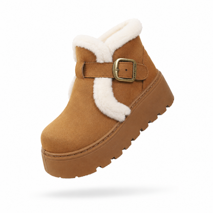 Snow boots for winter, new style women's shoes, cross-border dropshipping, plush-lined and warm Birkenstock-style shoes, casual and comfortable, thick-soled, slip-on.