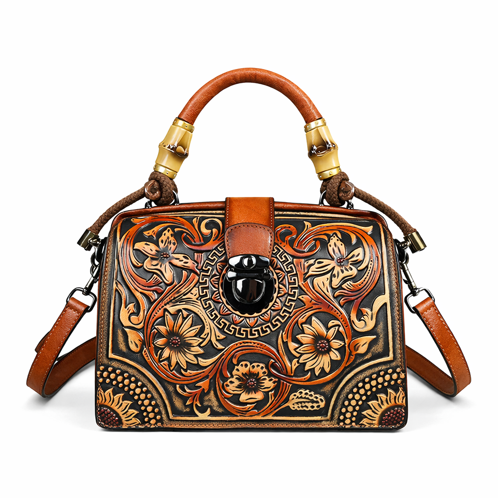 Mala Floral Elisa Vintage – Design Elegante de Alta Qualidade