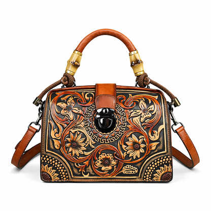 Mala Floral Elisa Vintage – Design Elegante de Alta Qualidade