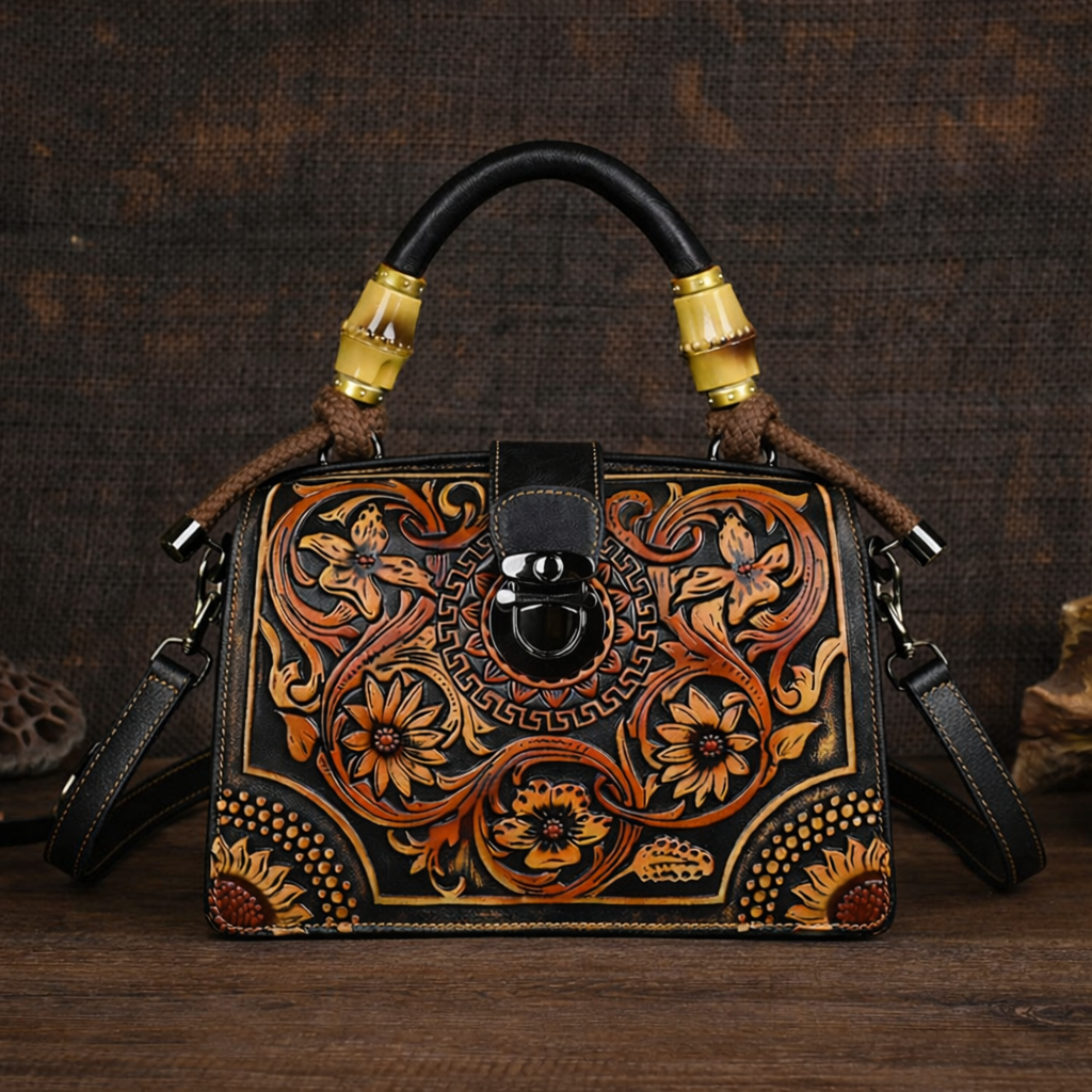 Mala Floral Elisa Vintage – Design Elegante de Alta Qualidade