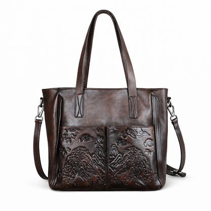 Mala Tote Victoria Vintage – Em Couro Genuíno Premium