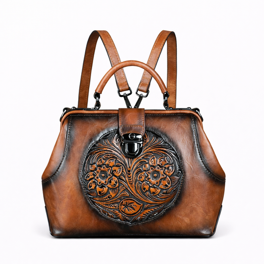 Mochila Floral Aurora Vintage – Design Elegante de Alta Qualidade