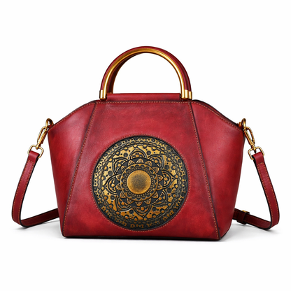 Mala Shell Íris Vintage – Em Couro Curtido Vegetal Premium