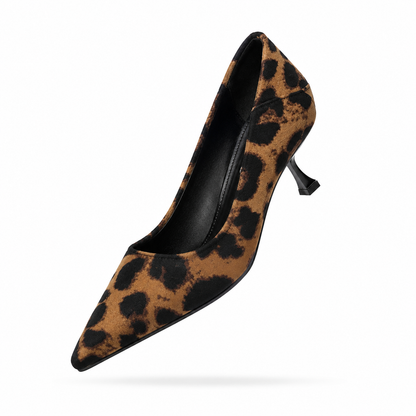 Savannah Leopard – Sapatos Elegantes de Salto Fino
