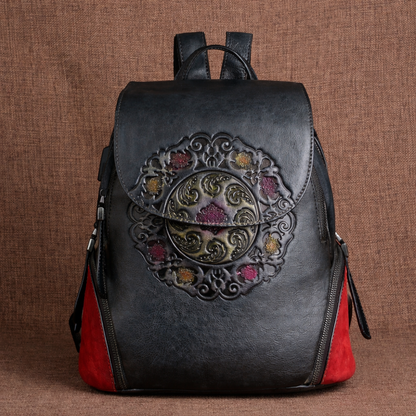 Mochila Hanami Vintage – Em Couro Genuíno Artesanal