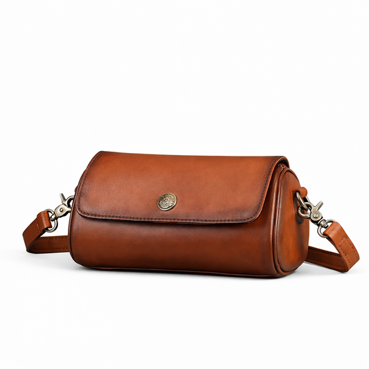 Bolsa Capri Vintage – Couro Genuíno Compacto