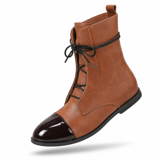 Hermine – Bota Martin de estilo robusto em sintético