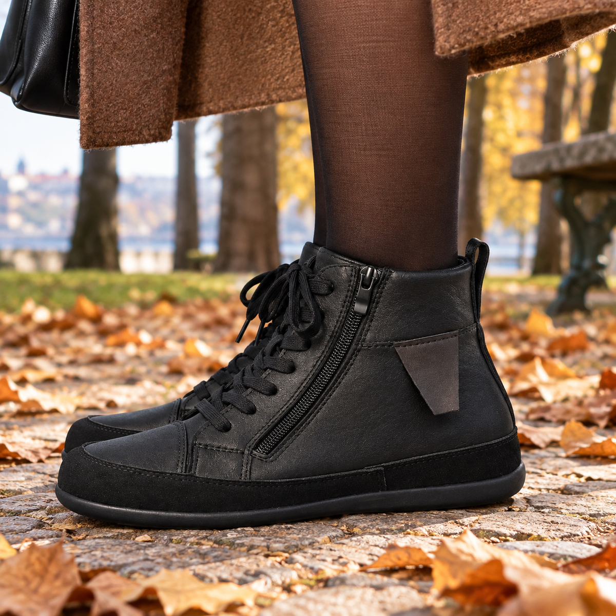 Isayara – Botins ankle super confortáveis em sintético