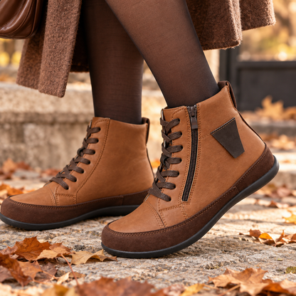 Isayara – Botins ankle super confortáveis em sintético