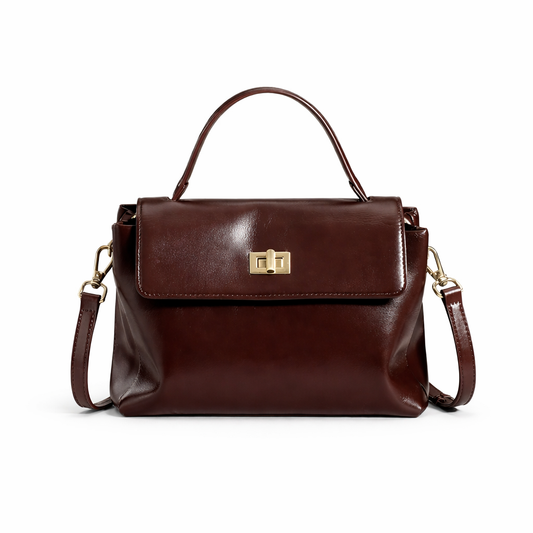 Bolsa de Couro Legítimo "MALLUO Essência 3158"