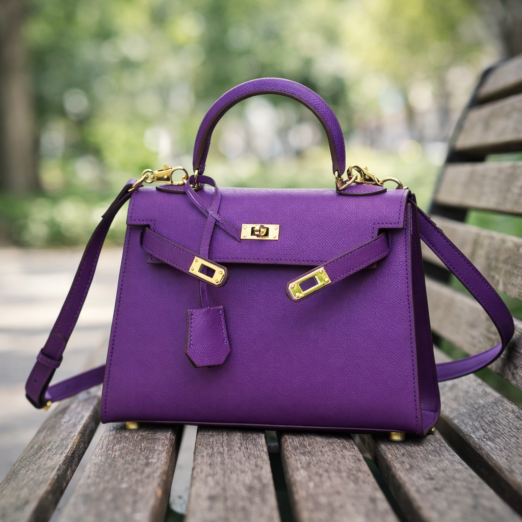 Grace Classique – Bolsa em Couro Genuíno Estilo Epsom