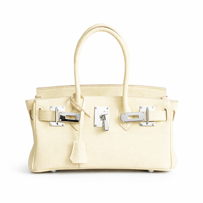 Jane Shoulder – Bolsa Estruturada em Couro Genuíno Pebbled