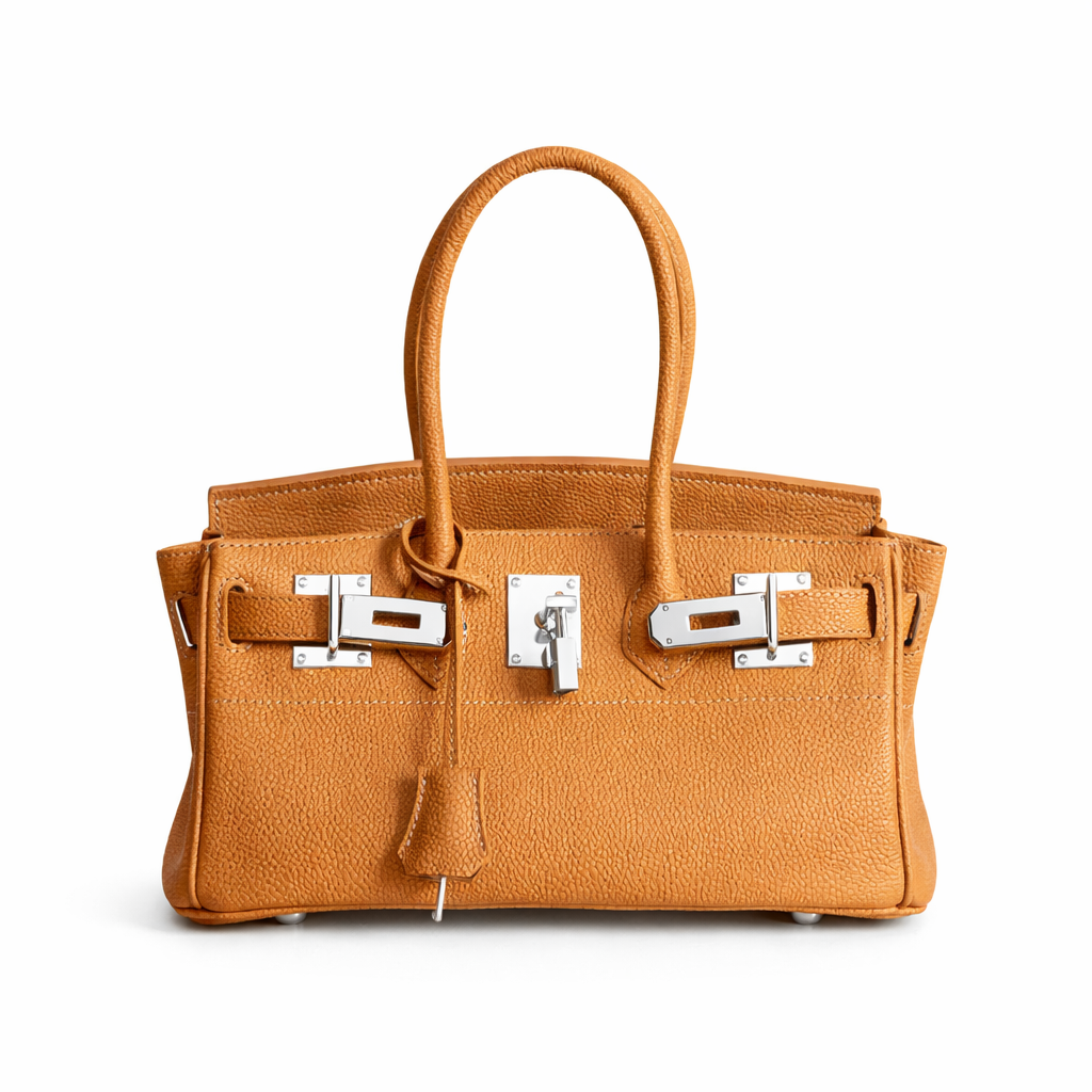 Jane Shoulder – Bolsa Estruturada em Couro Genuíno Pebbled