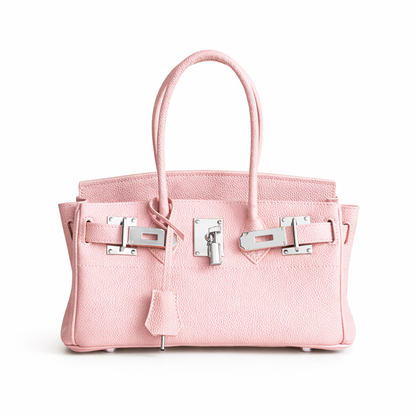 Jane Shoulder – Bolsa Estruturada em Couro Genuíno Pebbled