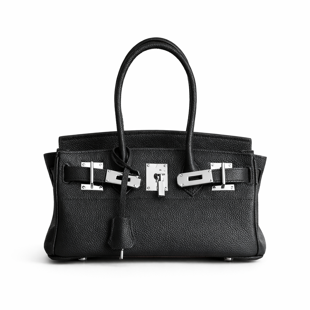 Jane Shoulder – Bolsa Estruturada em Couro Genuíno Pebbled