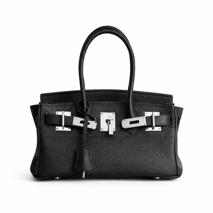 Jane Shoulder – Bolsa Estruturada em Couro Genuíno Pebbled