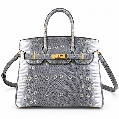 Jane New Croco  – Bolsa Estruturada em Couro Genuíno com Textura Crocodilo
