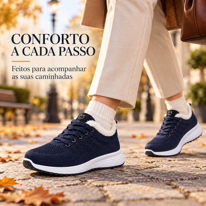 Aveline Lusitanna - Casual Sneakers with Extra Warm Lining for Winter